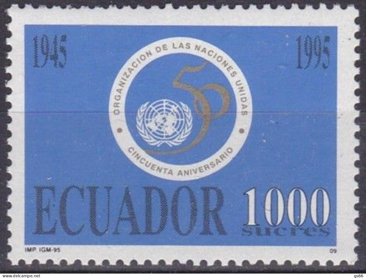 Ecuador, 1995,  2299, MNH **, 50 Jahre Vereinte Nationen (UNO). - Ecuador