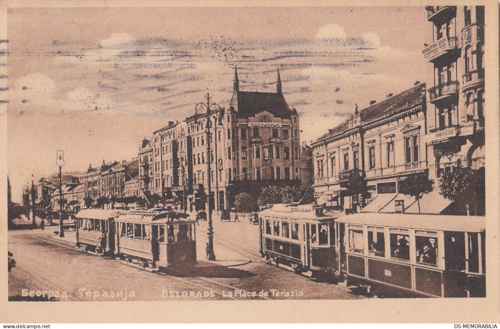 Beograd - Terazije , Tram 1935 - Serbie