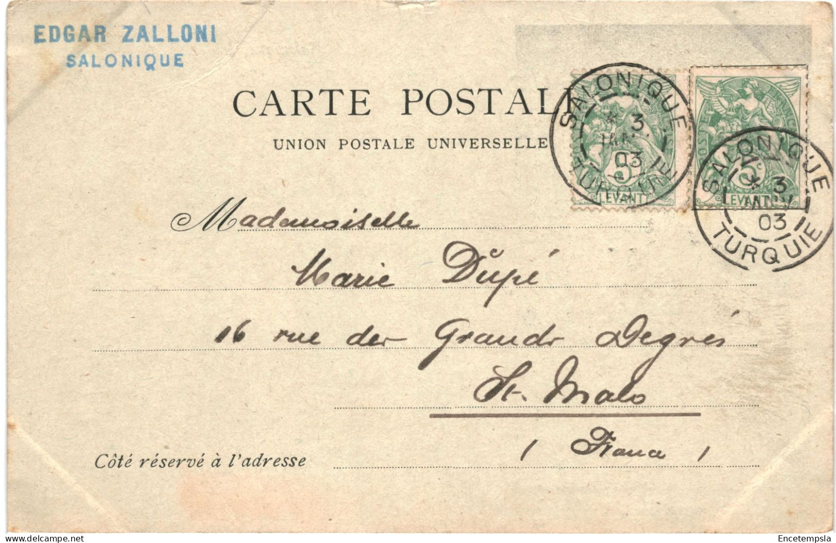 CPA Carte Postale Grèce Salonique  Un Couple Bulgare 1903  VM79976ok - Griechenland