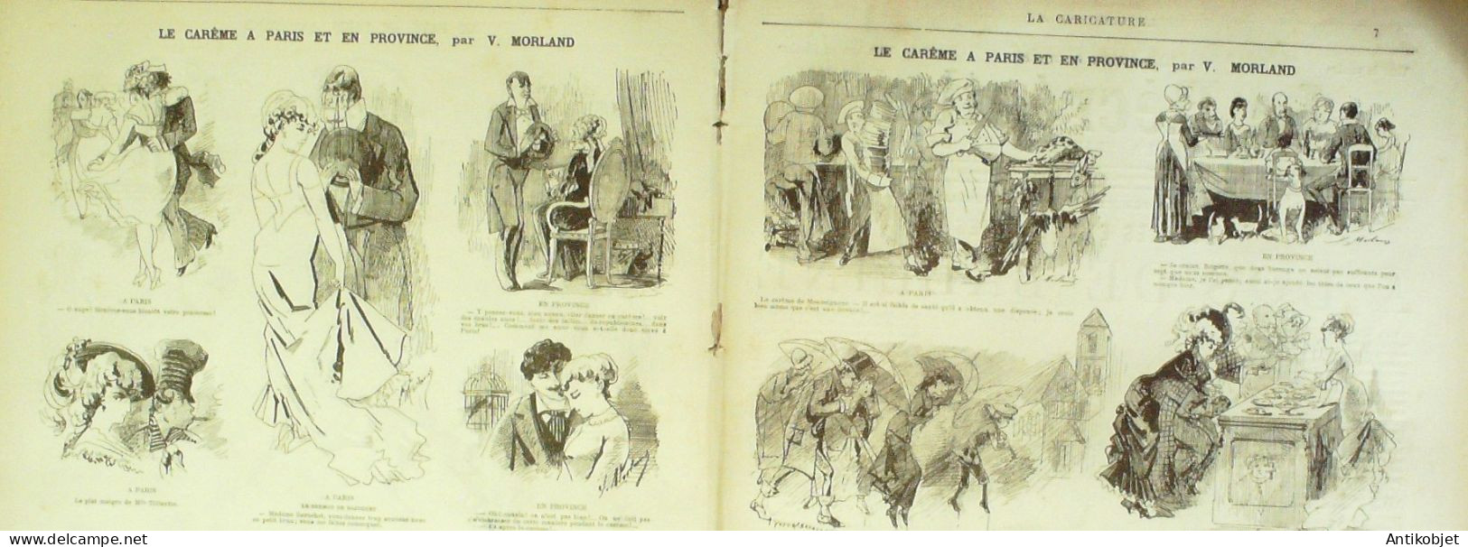 La Caricature 1880 N°  12 Pavé De Paris Bezucheux De La Fricotière Robida Trick Morland - Riviste - Ante 1900