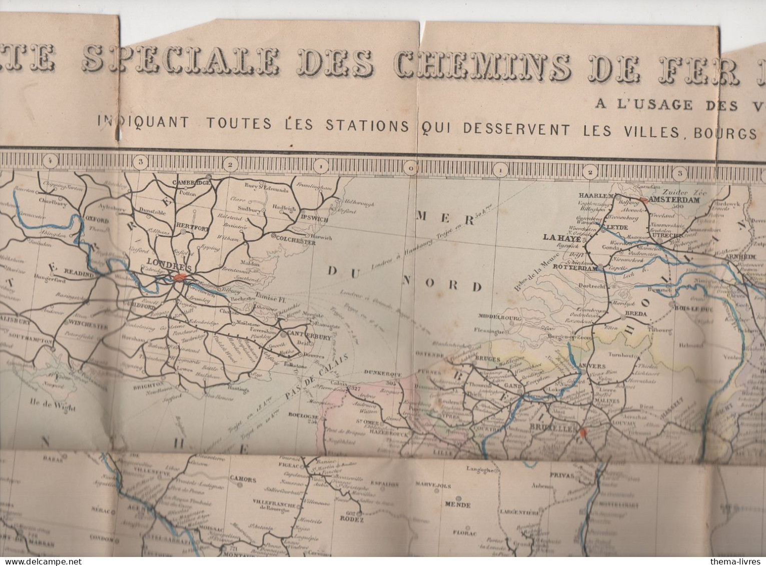 Carte Spéciale Des Chemins De Fer De' France Et D'Allemagne     1873   (PPP47225) - Cartes Géographiques