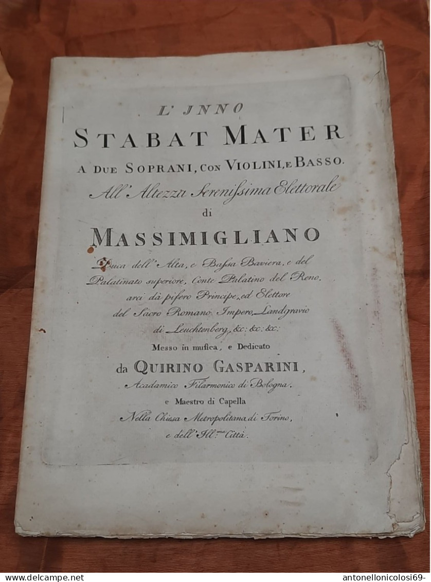 Stabat Mater Libro Di Musica - Old Books