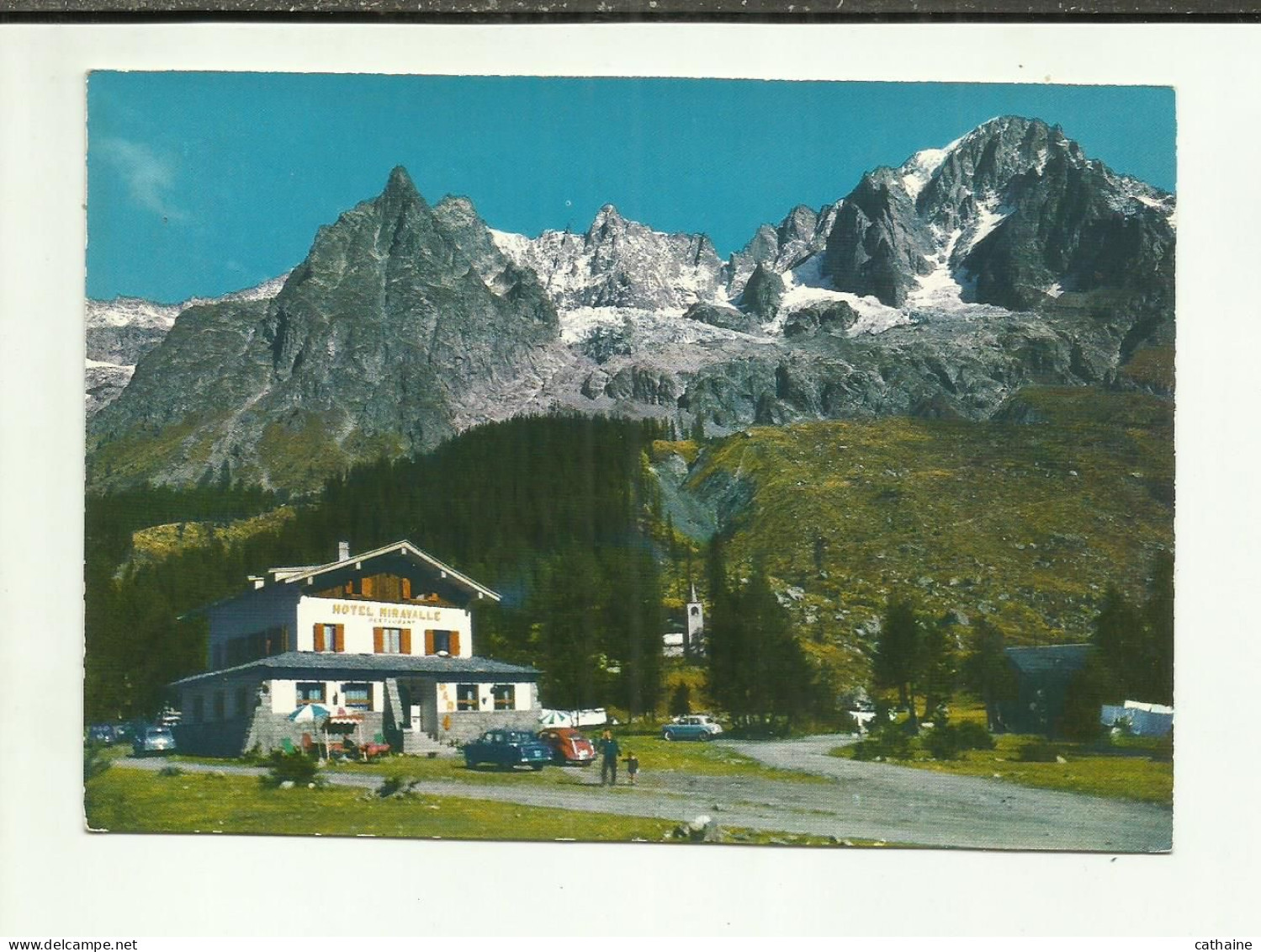 ITALIE . COURMAYEUR . HOTEL MIRAVALLE  . PLAMPINVIEUX VAL FERRET . GRANDE JORASSES . - Altri & Non Classificati