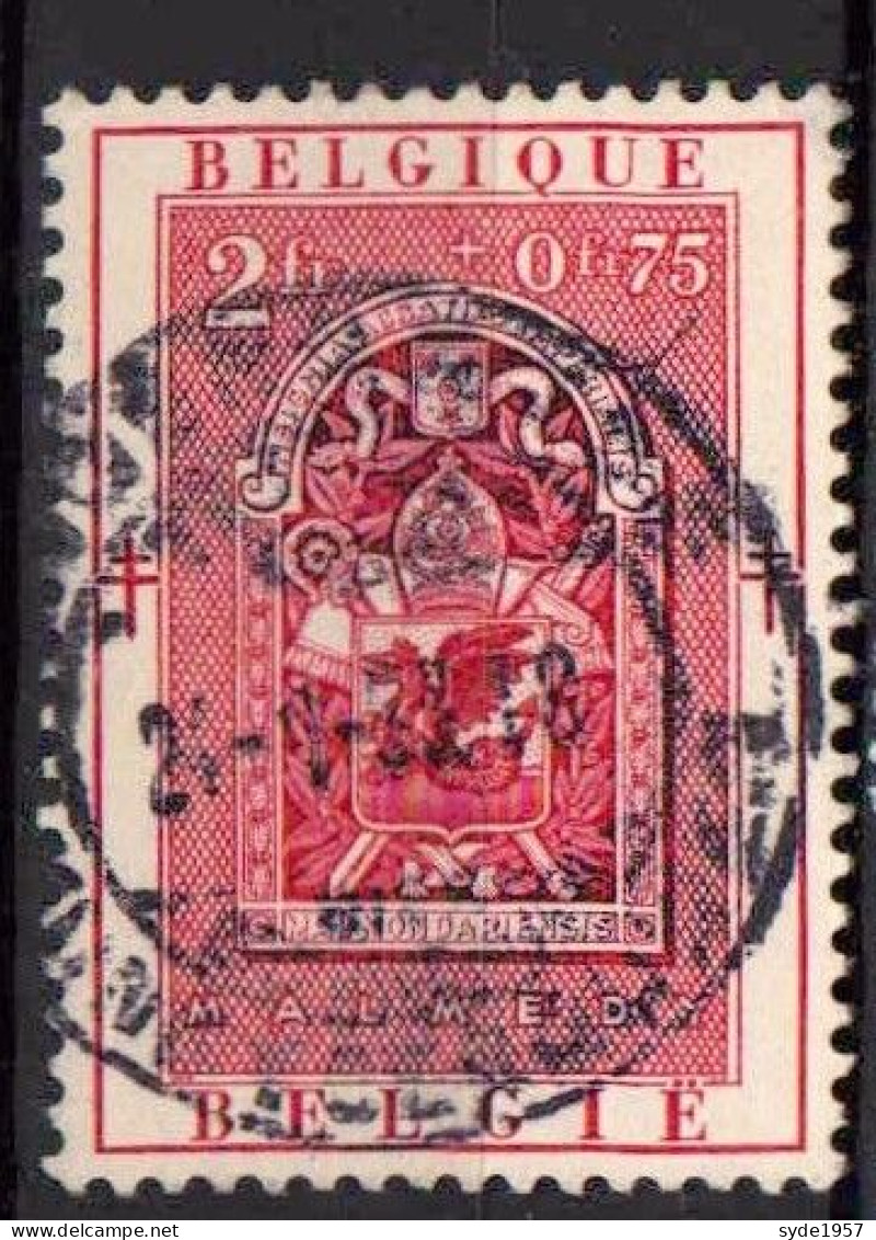 Belgique 1952 COB 904 Vitrail De L'Abbaye De Malmedy - Oblitéré - Usados