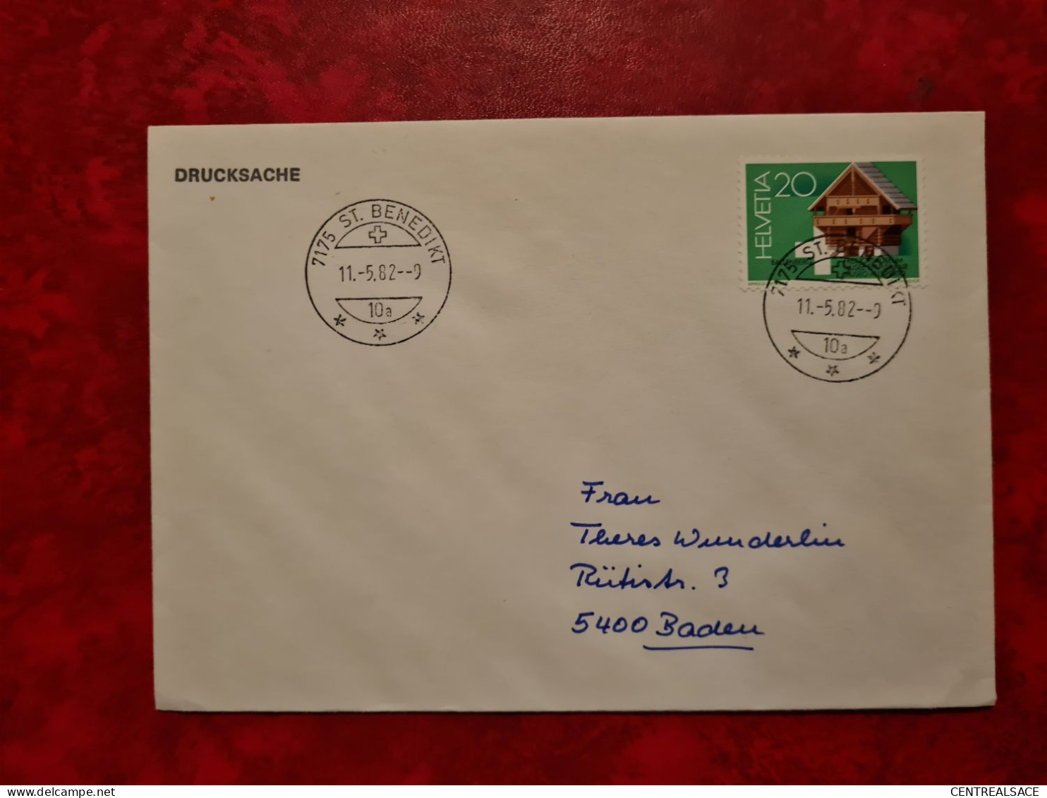 SUISSE LETTRE 1982 ST BENEDIKT - Other & Unclassified