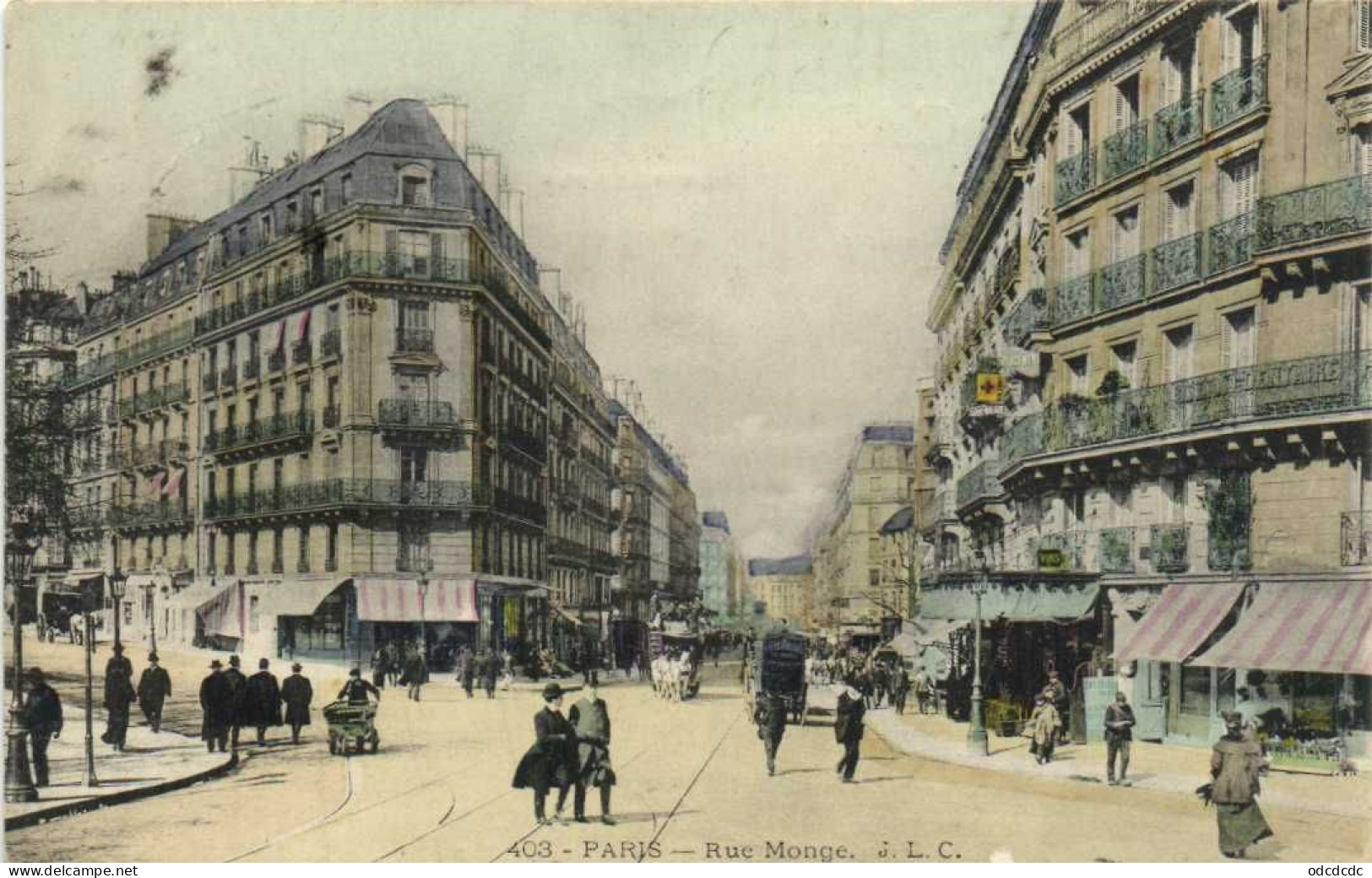 PARIS Rue Monge Animée Colorisée RV - Distretto: 05