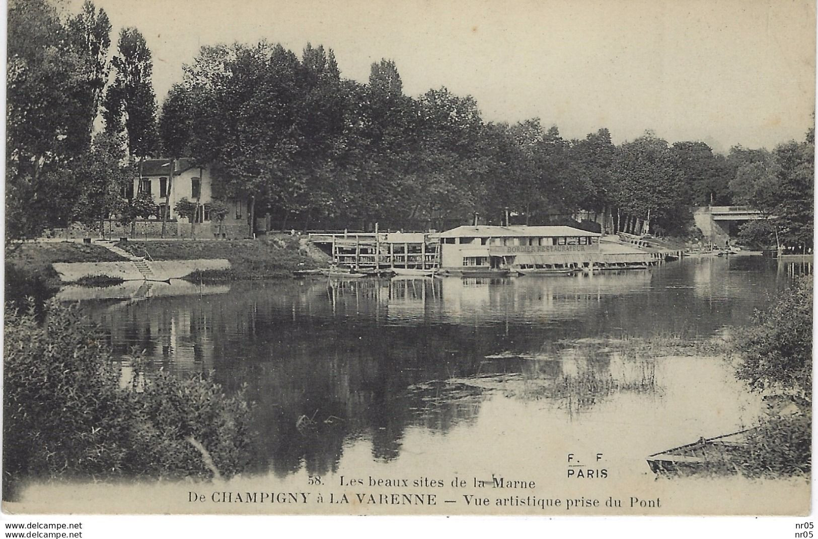 94 - De CHAMPIGNY A  LA VARENNE- Vue Artistique Prise Du Pont    ( Val De Marne ) - Champigny Sur Marne