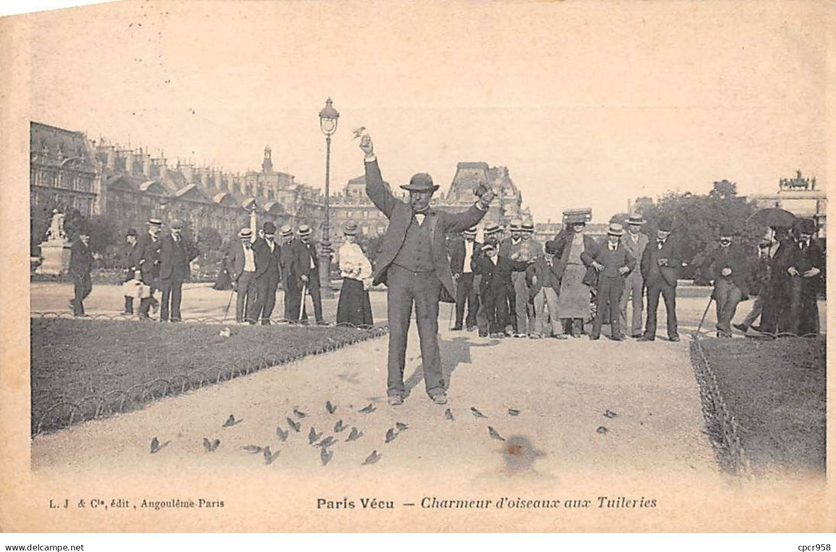 75 - PARIS - SAN51927 - Paris Vécu - Charmeur D'oiseaux Aux Tuileries - Petits Métiers à Paris