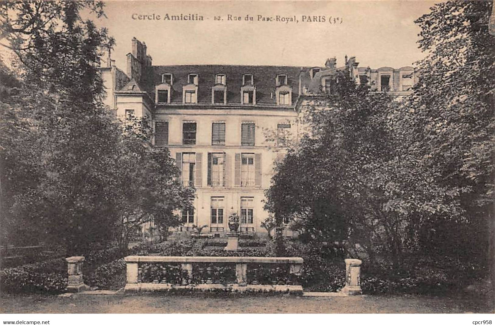 75003 - PARIS - SAN51947 - Cercle Amicitia - Rue Parc Royal - Distrito: 03