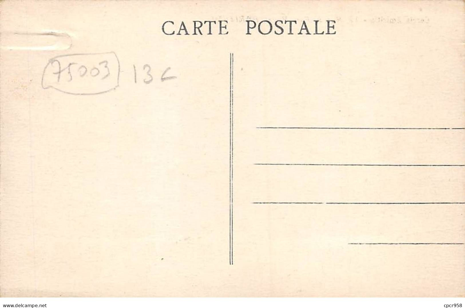 75003 - PARIS - SAN51945 - Cercle Amicitia - Rue Parc Royal - Distrito: 03