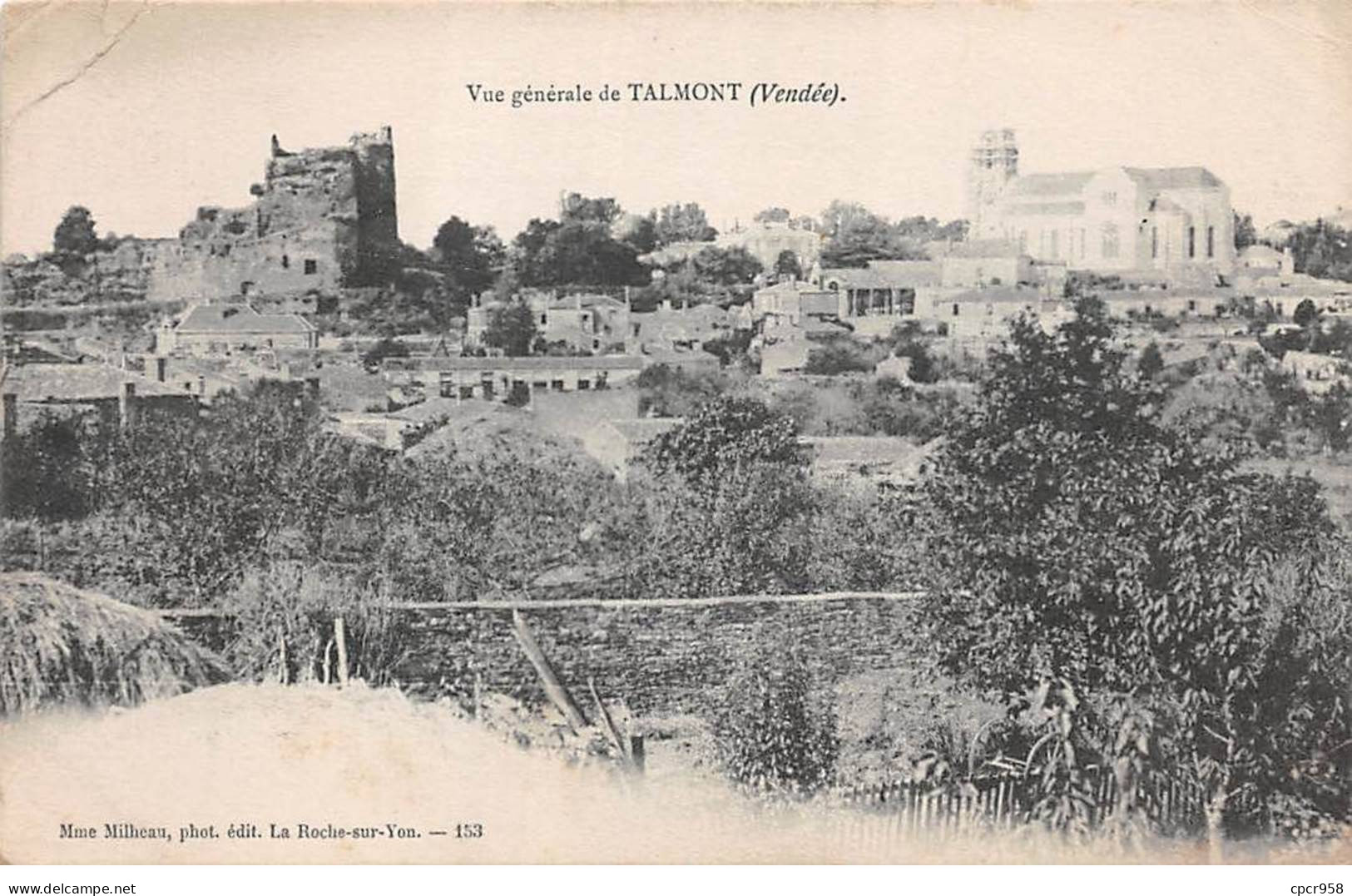 85 - TALMONT - SAN52096 - Vue Générale - Pli - Talmont Saint Hilaire