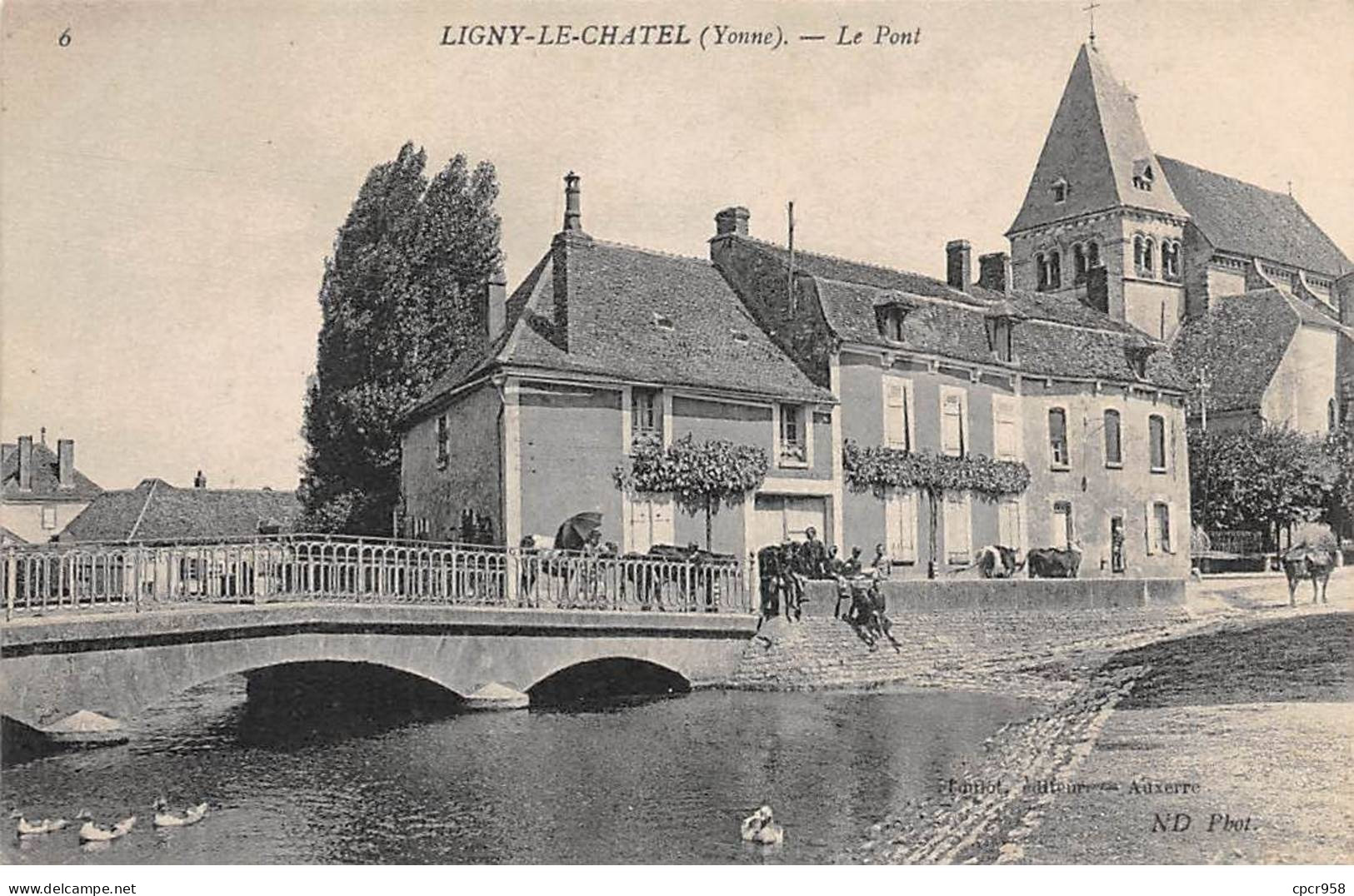 89 - LIGNY LE CHATEL - SAN52120 - Le Pont - Ligny Le Chatel