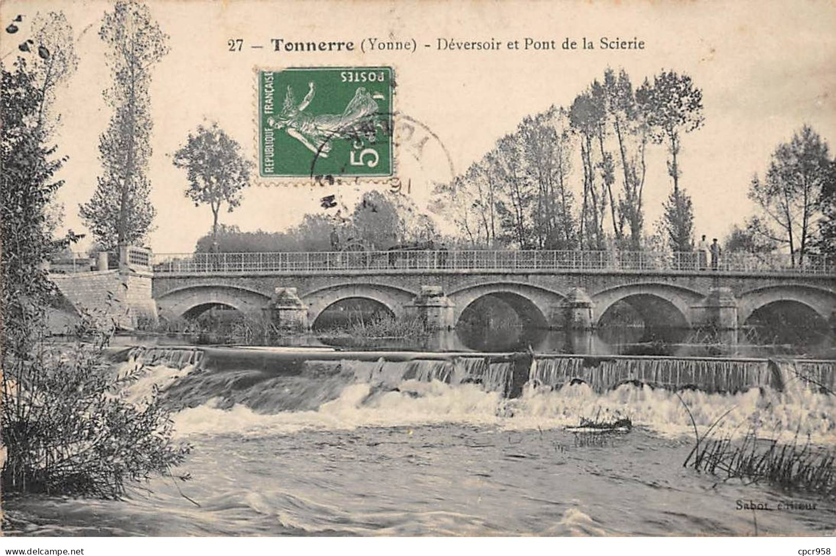 89 - TONNERRE - SAN52127 - Déversoir Et Pont De La Scierie - Tonnerre
