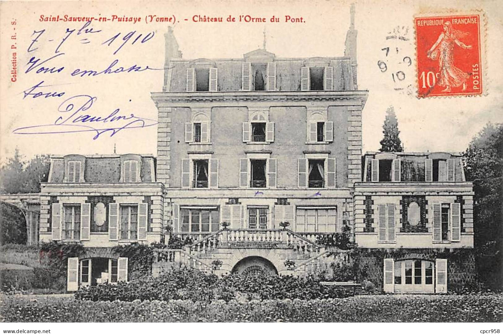 89 - SAINT SAUVEUR EN PUISAYE - SAN52136 - Château De L'Orme Du Pont - Saint Sauveur En Puisaye