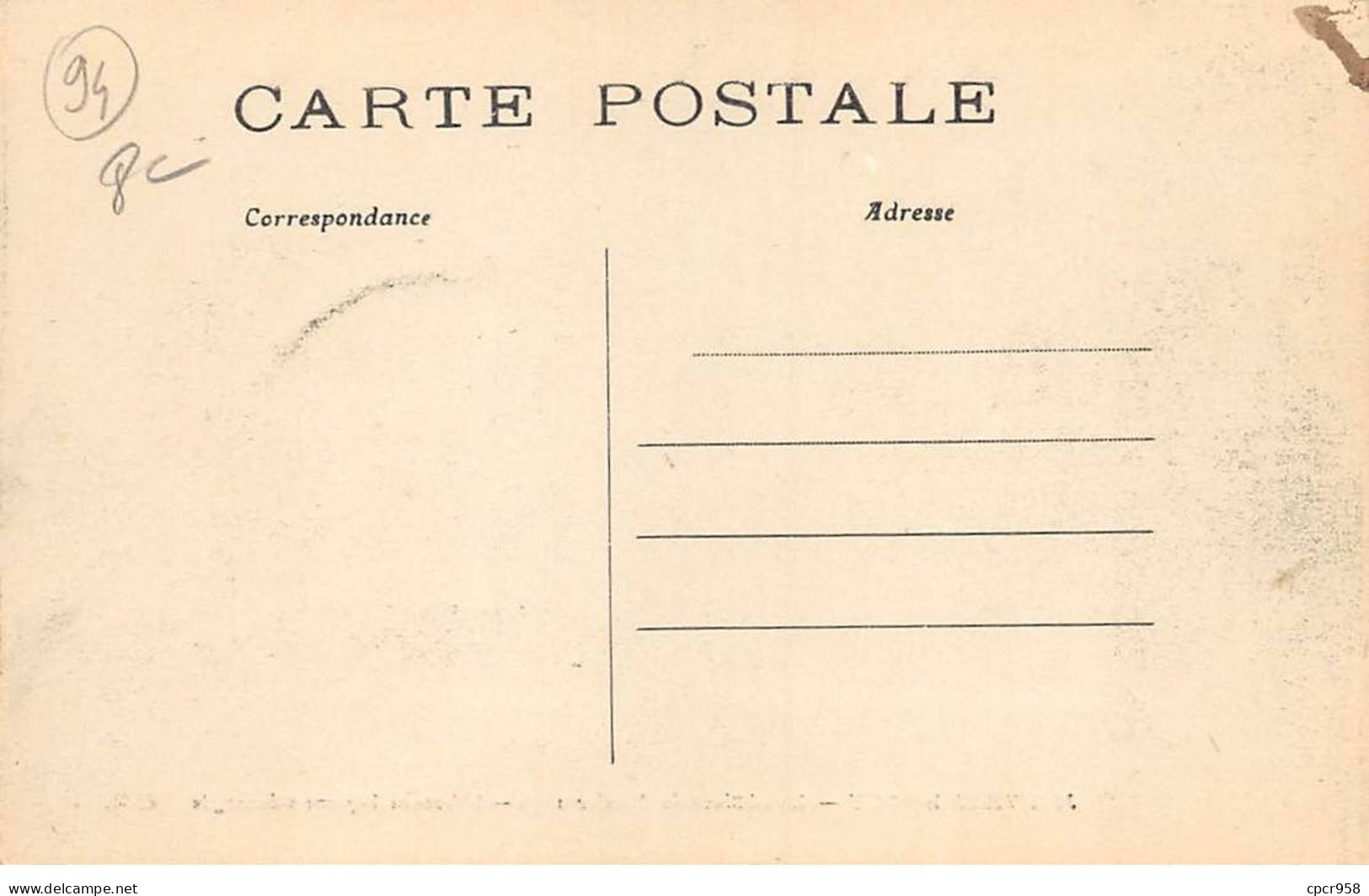 94 - JOINVILLE LE PONT - SAN52218 - Inondations De Janvier 1910 - L'Avenue Joyeuse Submergée - Joinville Le Pont