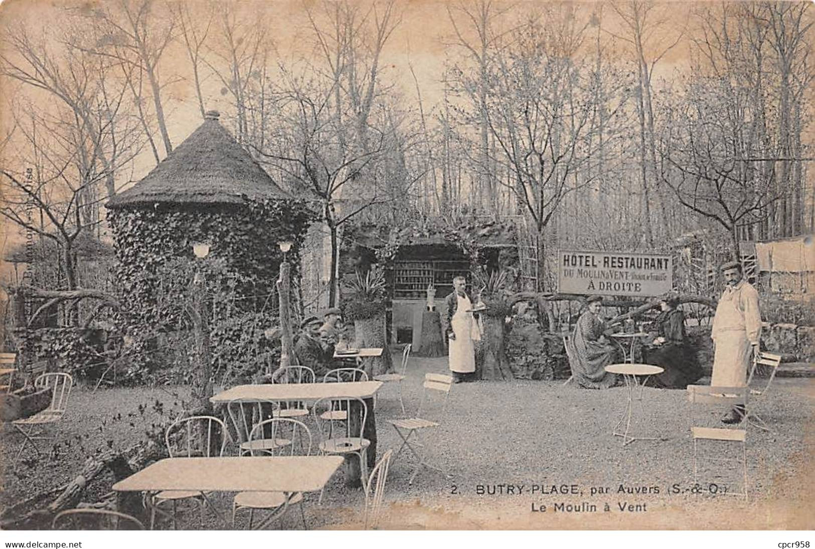 95 - BUTRY PLAGE - SAN52248 - Par Auvers - Le Moulin à Vent - En L'état - Butry