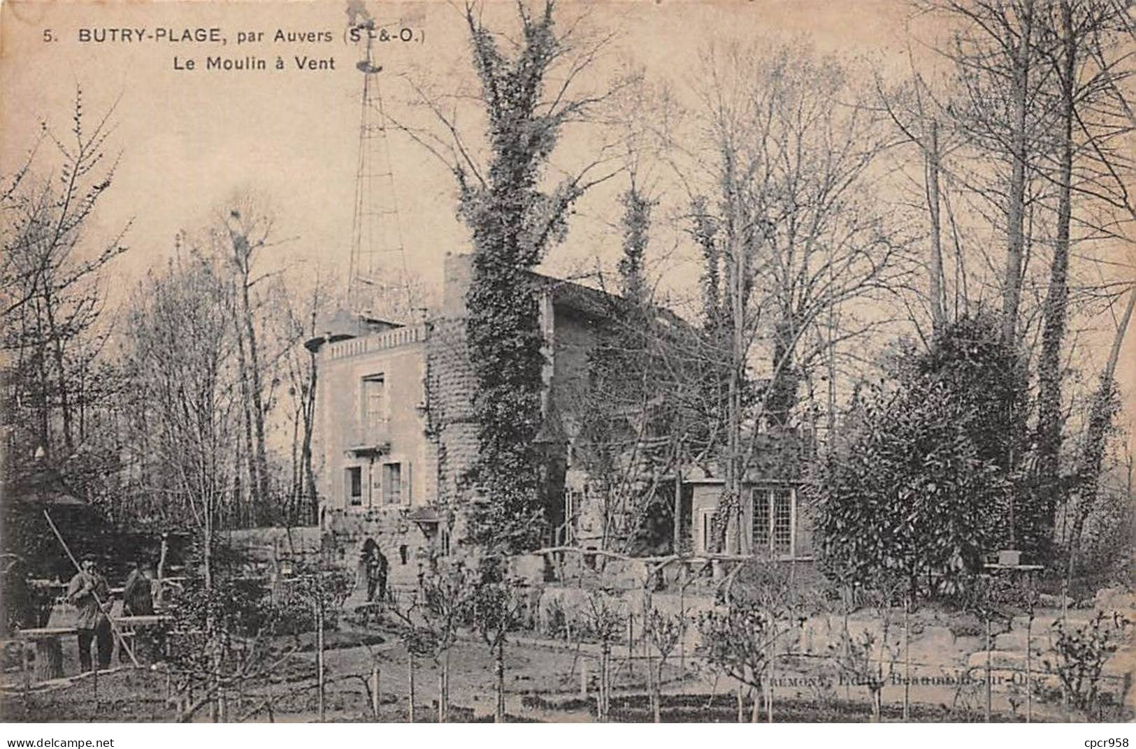 95 - BUTRY PLAGE - SAN52249 - Par Auvers - Le Moulin à Vent - En L'état - Butry