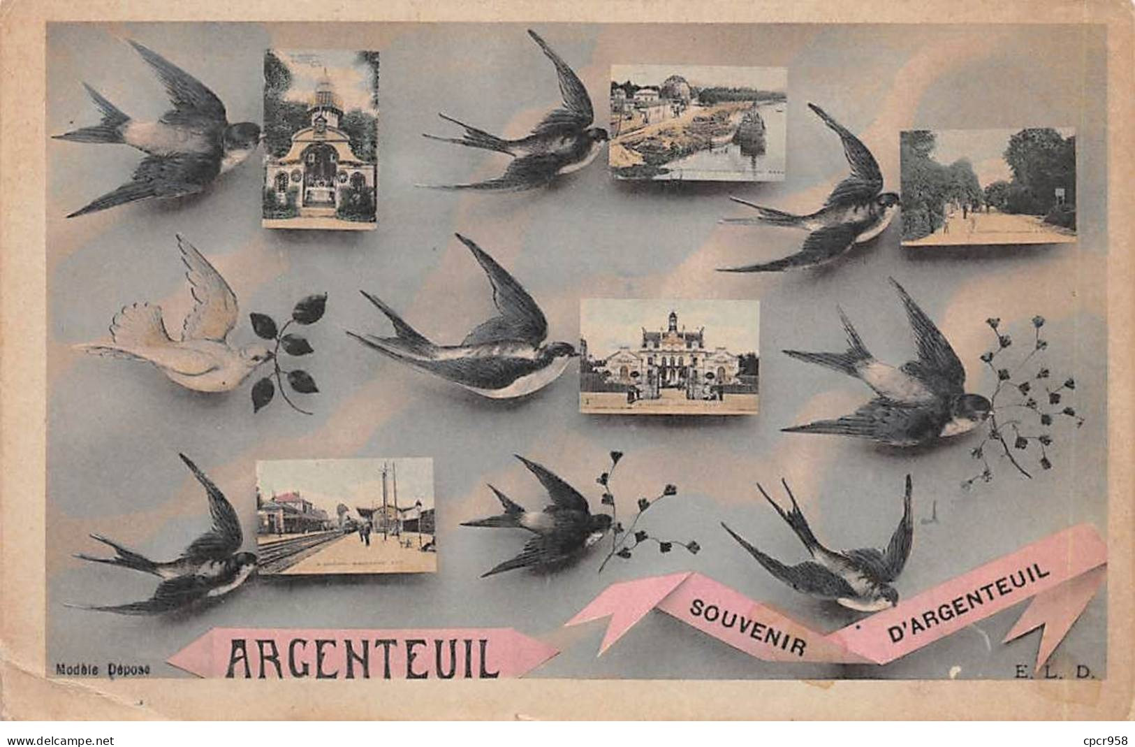 95 - ARGENTEUIL - SAN52250 - Souvenir - Carte Pub - Chaussures "Incroyable" De Paris - Argenteuil