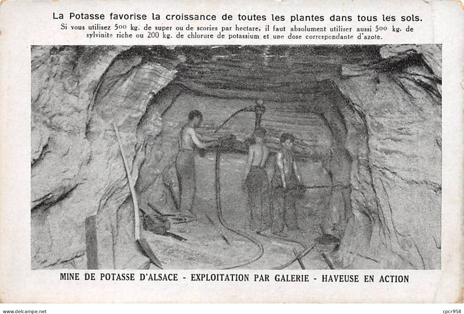 Métiers - N°84168  - Mine De Potasse D'Alsace - Exploitation Par Galerie - Haveuse En Action - Mine - Mineral