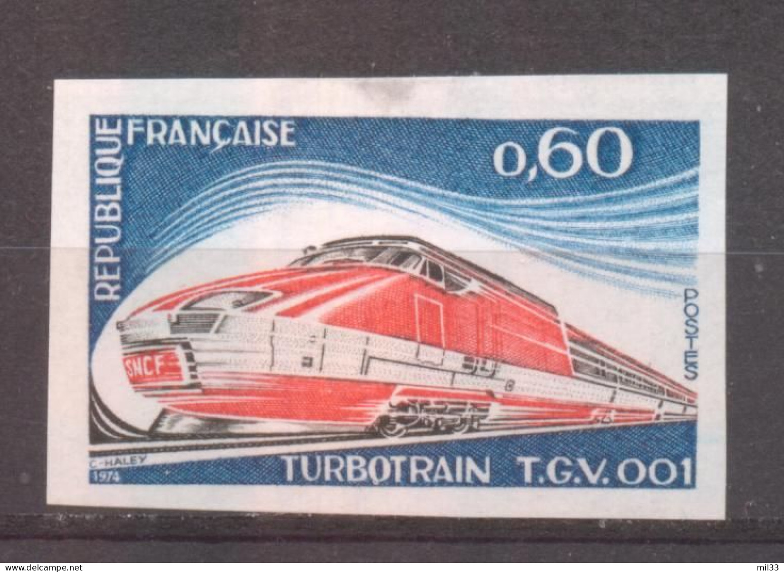 Turbotrain TGV YT 1802 De 1974 Sans Trace Charnière - Zonder Classificatie