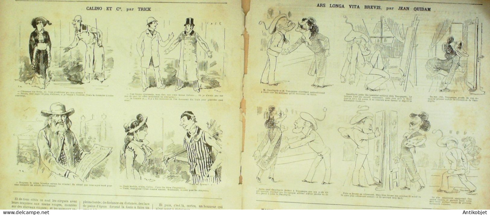 La Caricature 1880 N°  14 Vacances De Pâques Draner Robida Quidam Trick - Riviste - Ante 1900