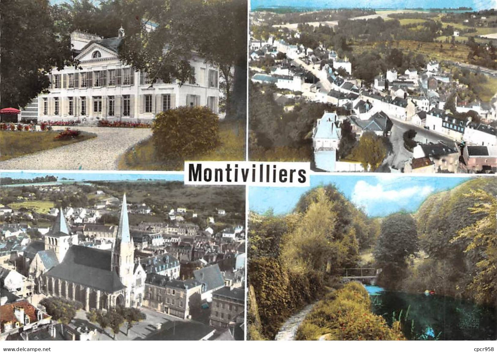 76 . N°sac10612 . MONTIVILLIERS . L'Eglis, Quartier Nord N°100 ;en Avion Au Dessus De . Cpsm 10X15 Cm . SOFER - Montivilliers