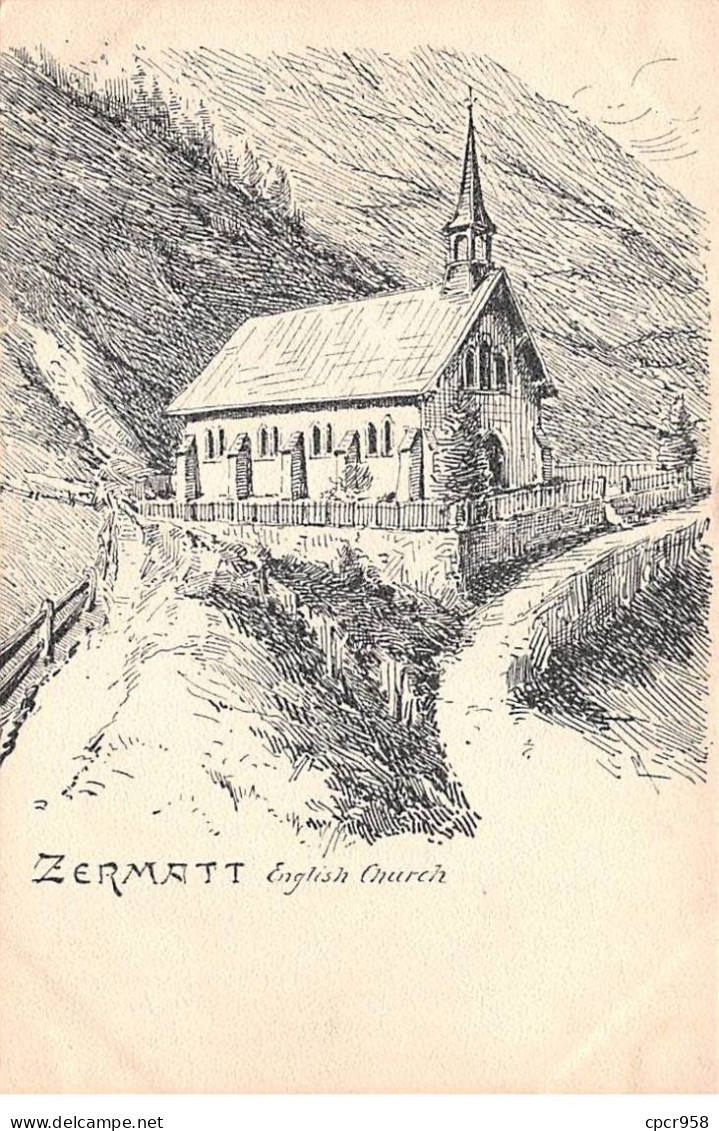 SUISSE - SAN49796 - Zermatt - English Church - Andere & Zonder Classificatie
