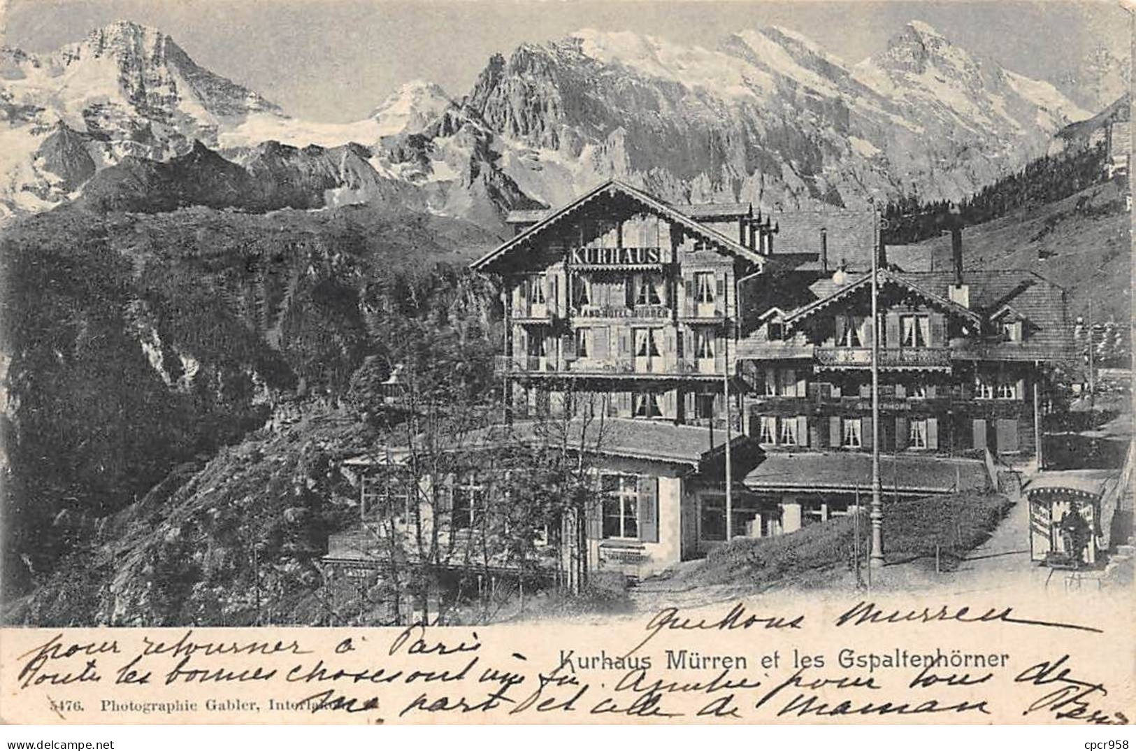 SUISSE - SAN49787 - Kurhaus Mürren Et Les Gspaltenhörner - Andere & Zonder Classificatie