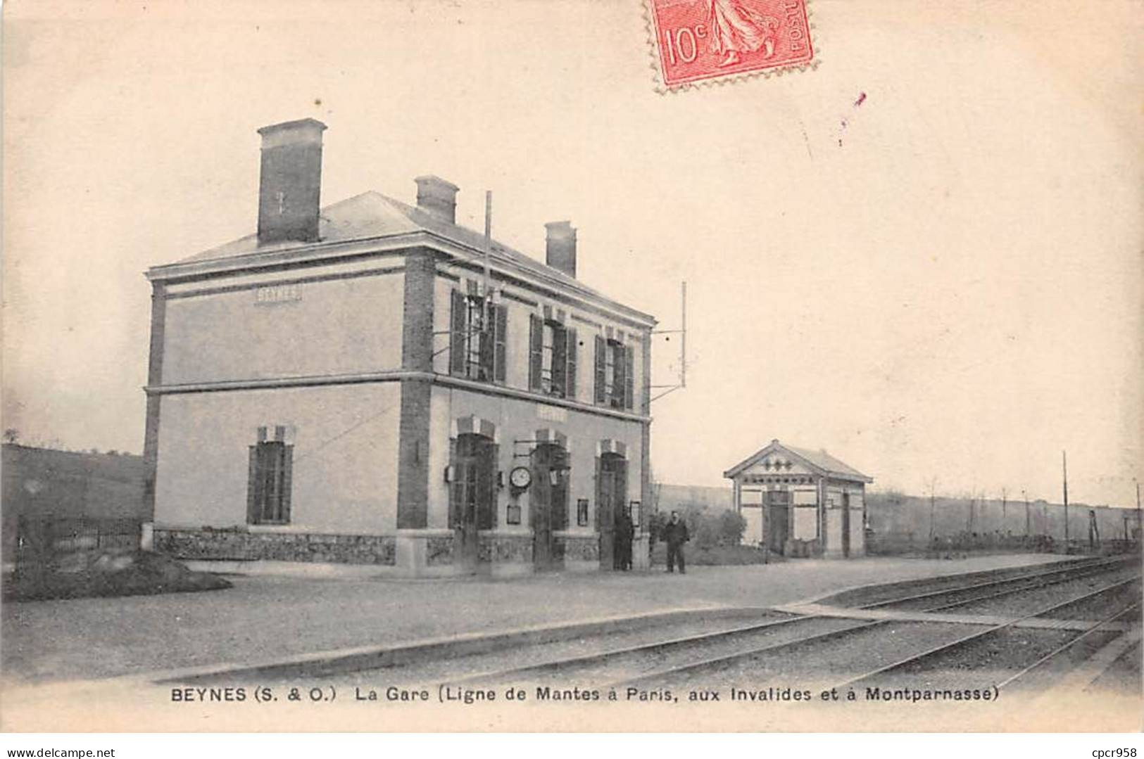 78 - BEYNES - SAN45321 - La Gare - Ligne De Mantes à Paris, Aux Invalides Et à Montparnasse - Beynes