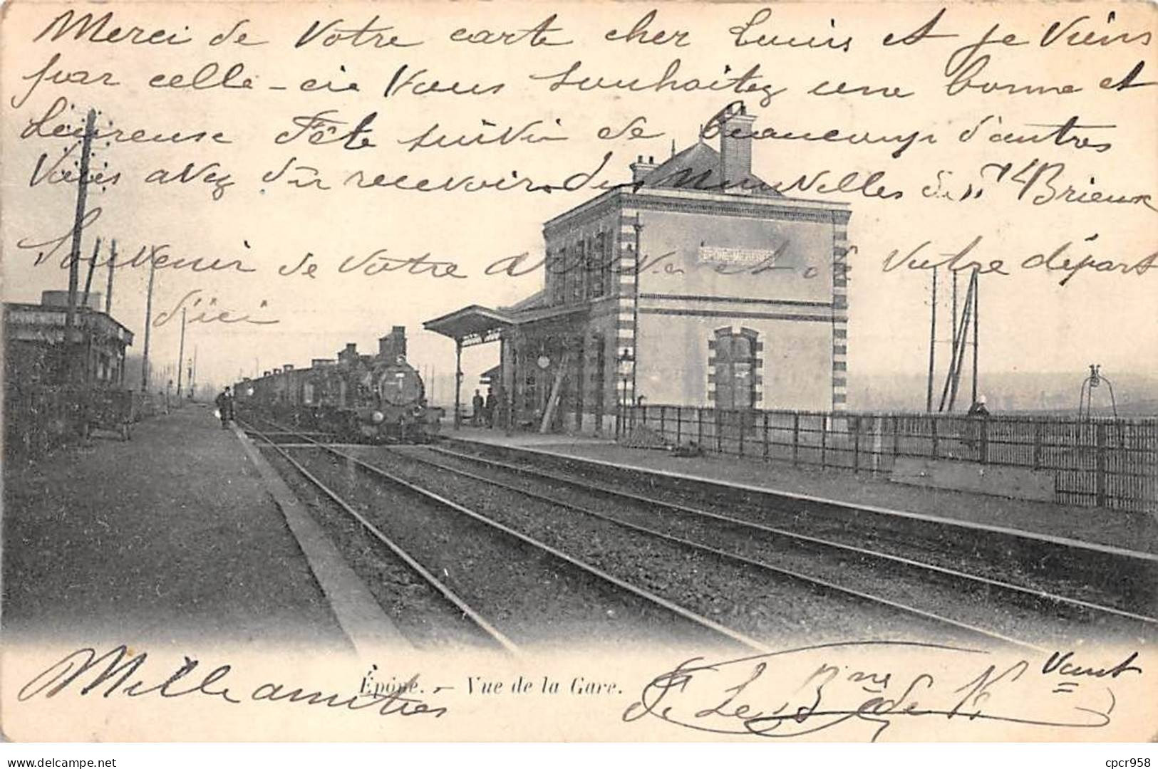 78 - EPONE - SAN45331 - Vue De La Gare - Train - Epone