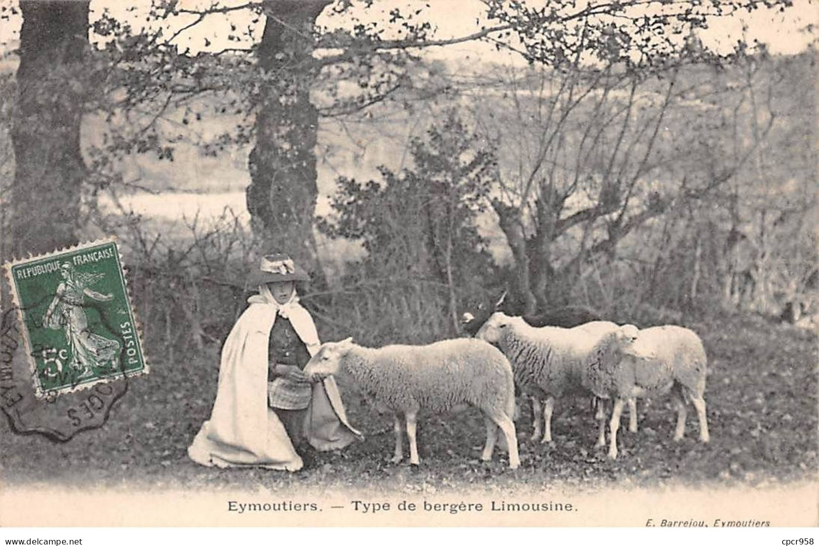 87 - EYMOUTIERS - SAN45382 - Type De Bergère Limousine - Agriculture - Eymoutiers