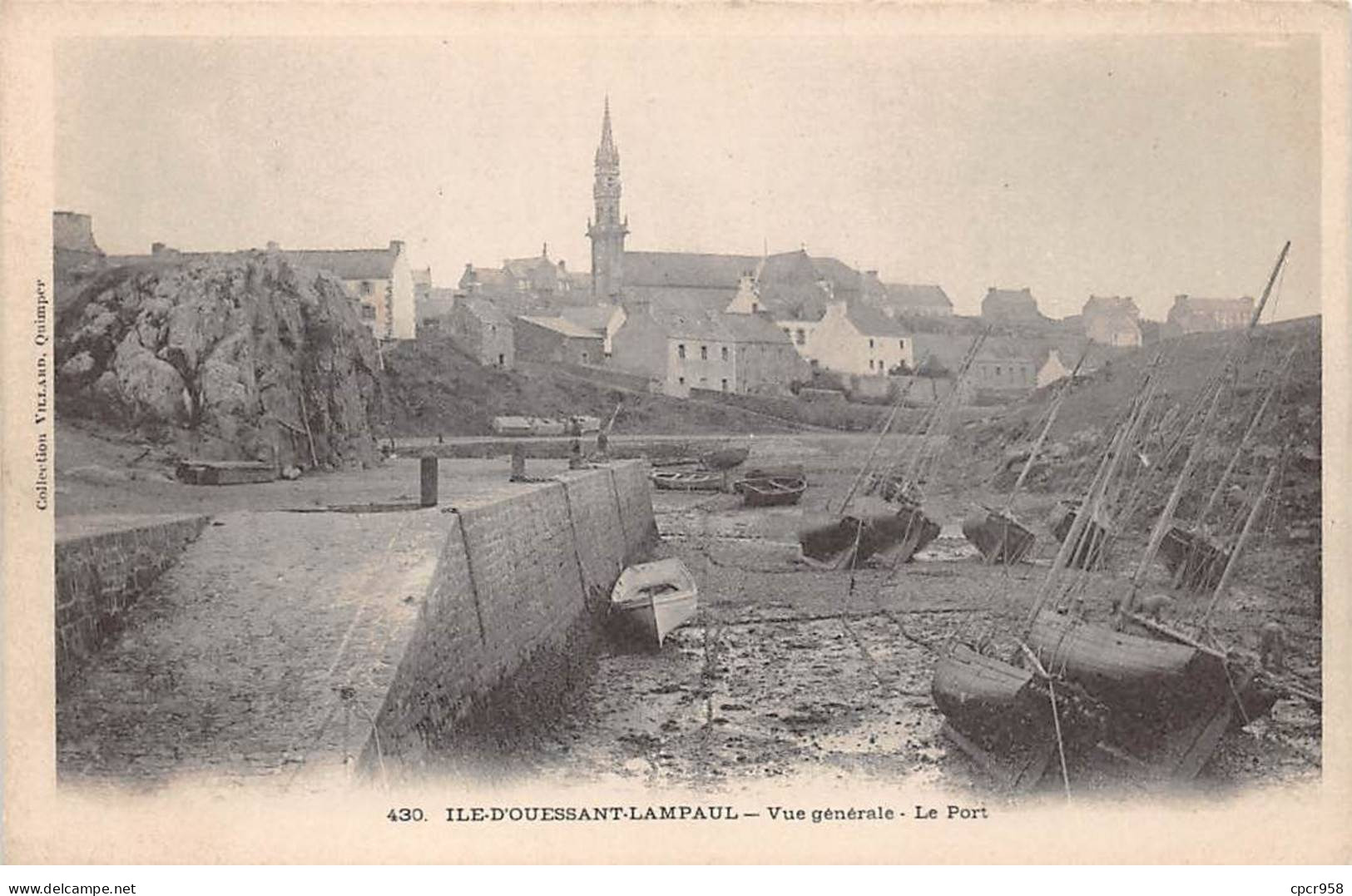 29 - ILE D OUESSANT LAMPAUL  - SAN46109 - Vue Générale - Le Port - Ouessant