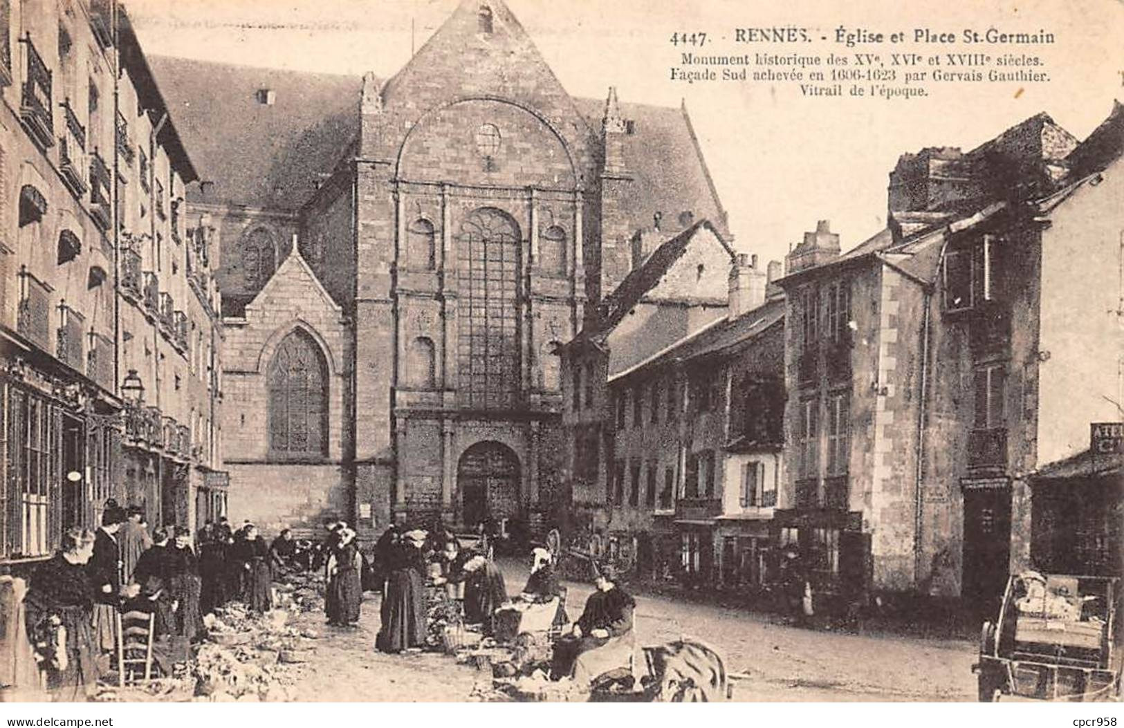 35 - RENNES - SAN46176 - Eglise Et Place St Germain - Rennes