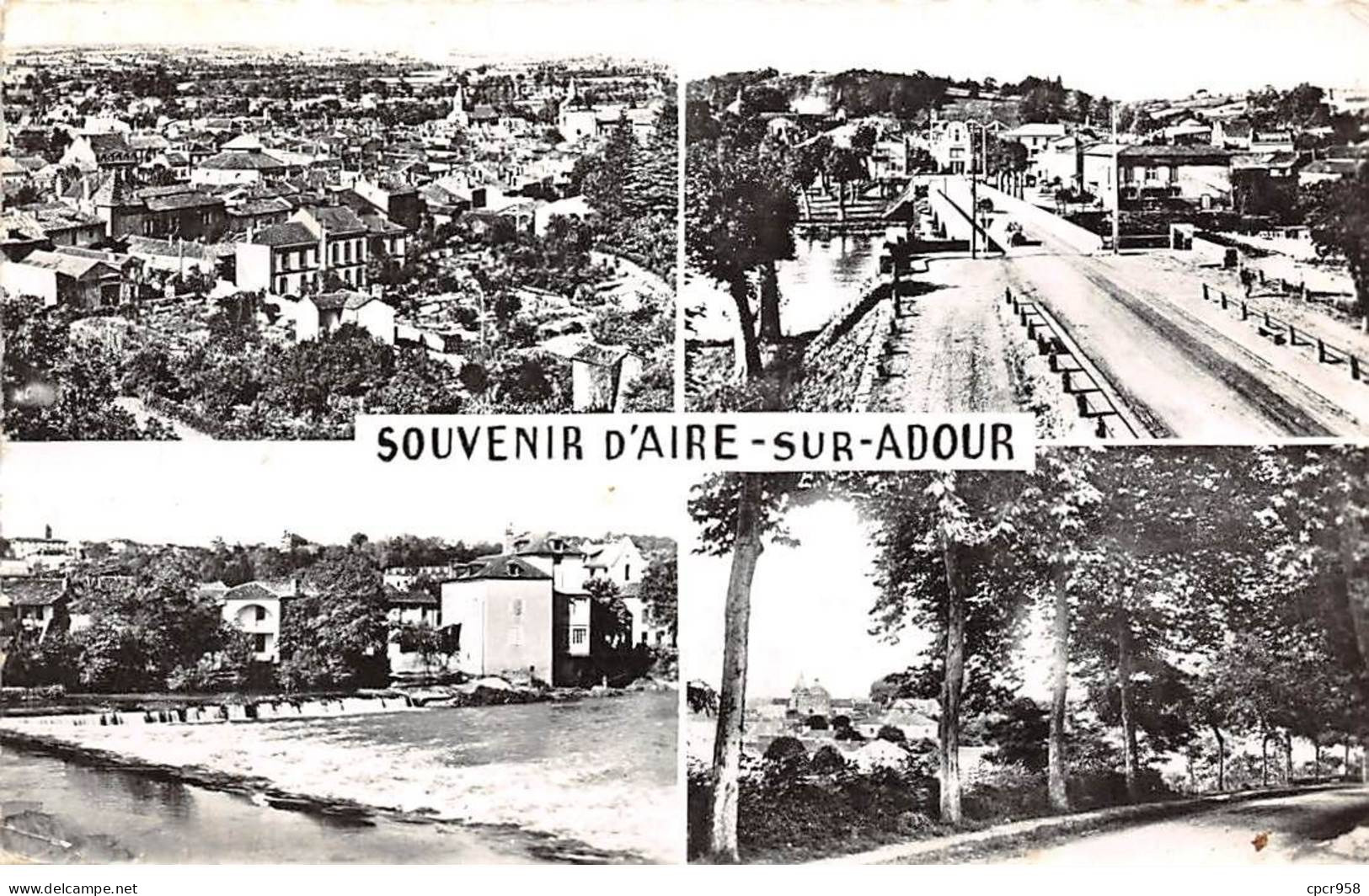 40 - AIRE SUR ADOUR - SAN46220 - Vue Générale - Le Pont Et Entrée De La Ville - Le Barrage - CPSM 14x9 Cm - Aire