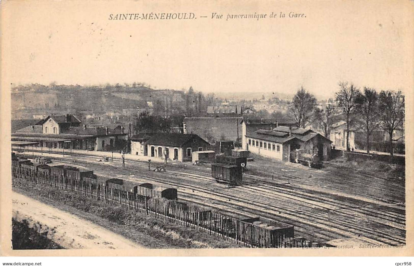 51 - SAINTE MENEHOULD - SAN46329 - Vue Panoramique De La Gare - Sainte-Menehould