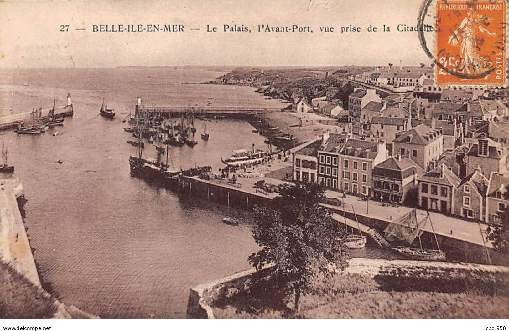 56 - BELLE ILE EN MER - SAN46397 - Le Palais - L'Avant Port - Vue Prise De La Citadette - Belle Ile En Mer