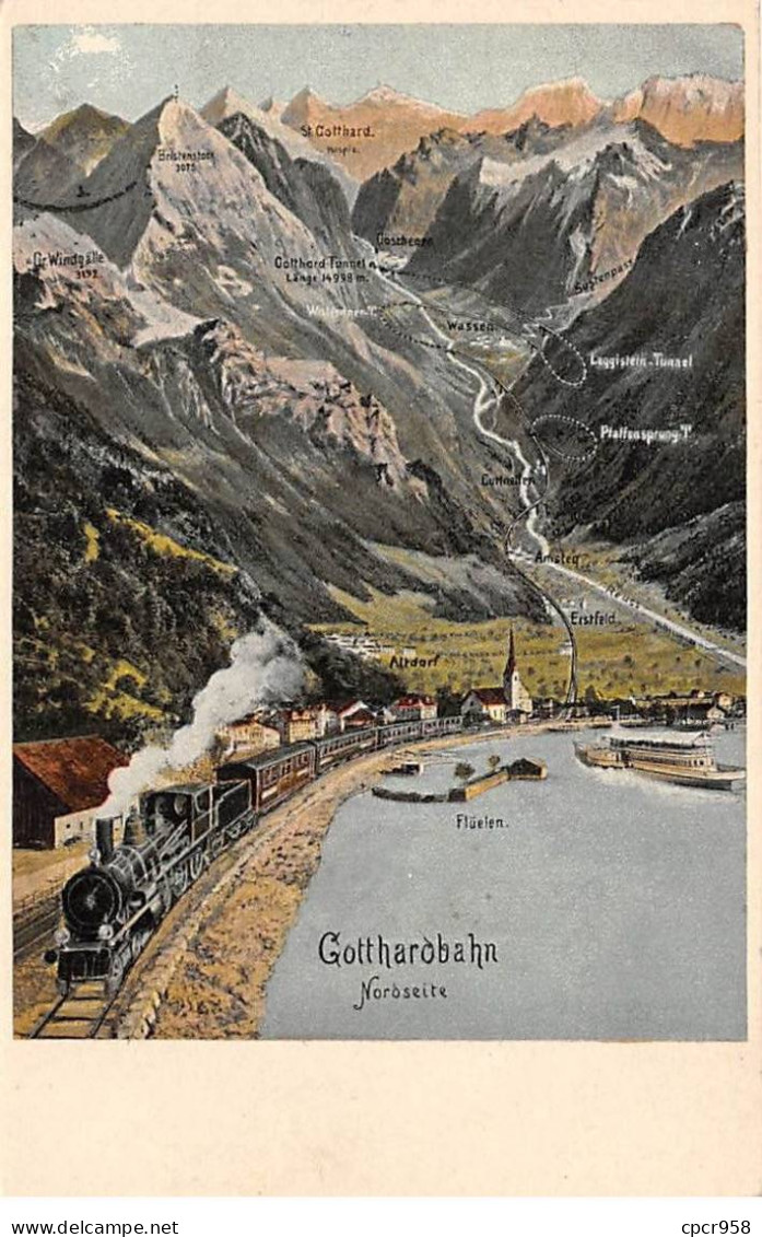 SUISSE - SAN57679 - Gottharobahn - Nordseite - Train - CPSM 14x9 Cm - Andere & Zonder Classificatie