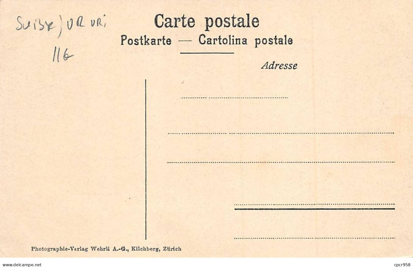 SUISSE - SAN57681 - Ferrovia Del Gottardo - Lato Del Sud - Andere & Zonder Classificatie