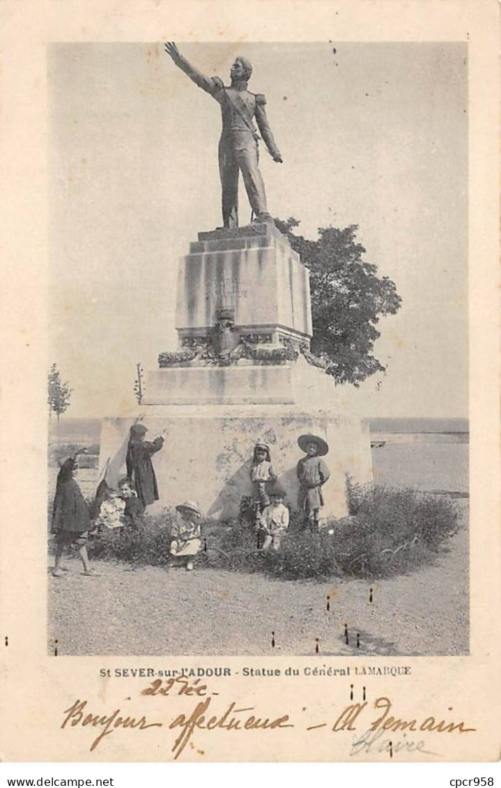 40 - ST SEVER SUR L ADOUR - SAN44797 - Statue Du Général Lamarque - Saint Sever