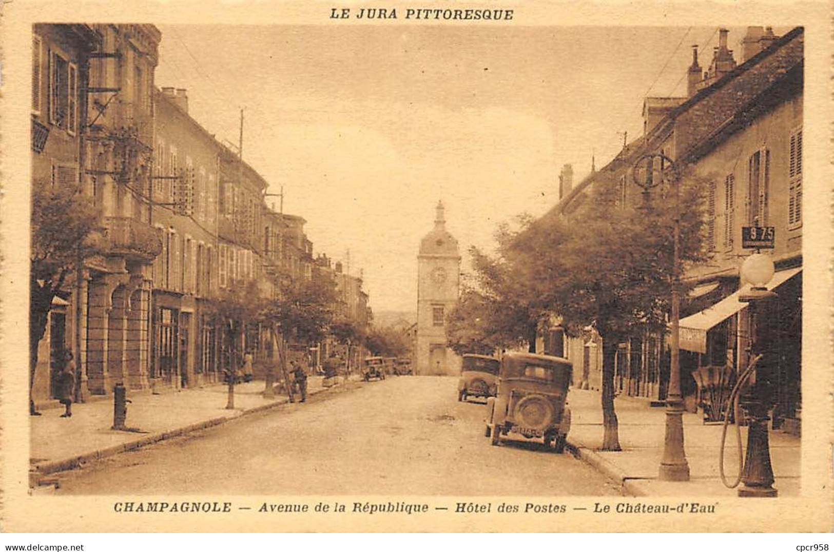 39 - CHAMPAGNOLE - SAN44791 - Avenue De La République - Hôtel Des Postes - Le Château D'Eau - Champagnole