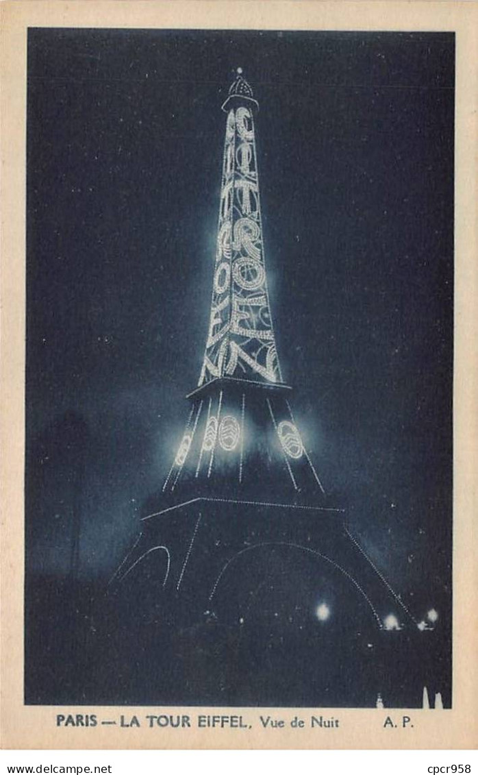75007 - PARIS - SAN45199 - La Tour Eiffel - Vue De Nuit - Paris (07)