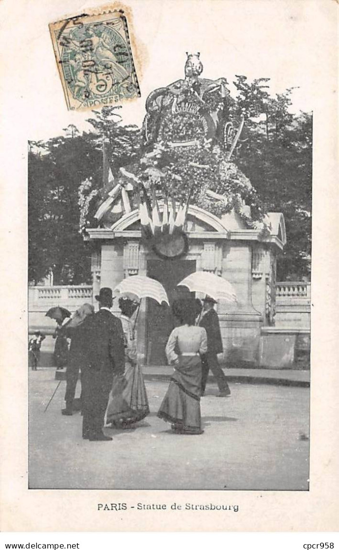 75008 - PARIS - SAN45206 - Statue De Strasbourg - Arrondissement: 08