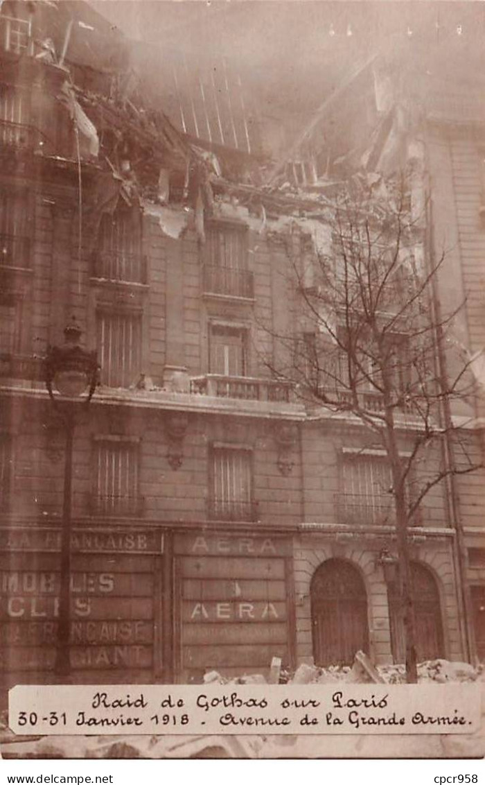 75017 - PARIS - SAN45245 - Raid De Gothas Sur Paris - 3à Et 31 Janvier 1918 - Avenue De La Grande Armée - Arrondissement: 17