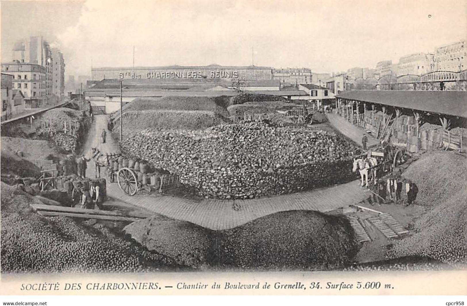 75015 - PARIS - SAN45237 - Chantier Du Boulevard De Grenelle - Société Des Charbonniers - Paris (15)