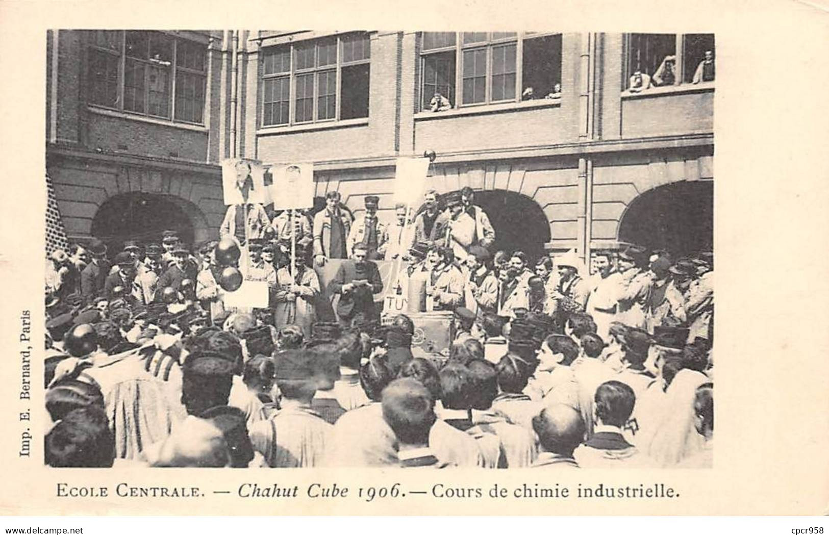 75017 - PARIS - SAN45246 - Chahut Cube 1906 - Cours De Chimie Industrielle - Ecole Centrale - Arrondissement: 17