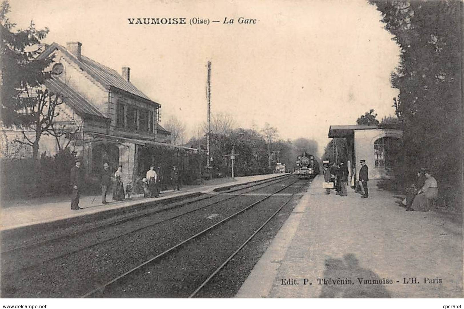 60 - VAUMOISE - SAN55340 - La Gare - Train - Vaumoise