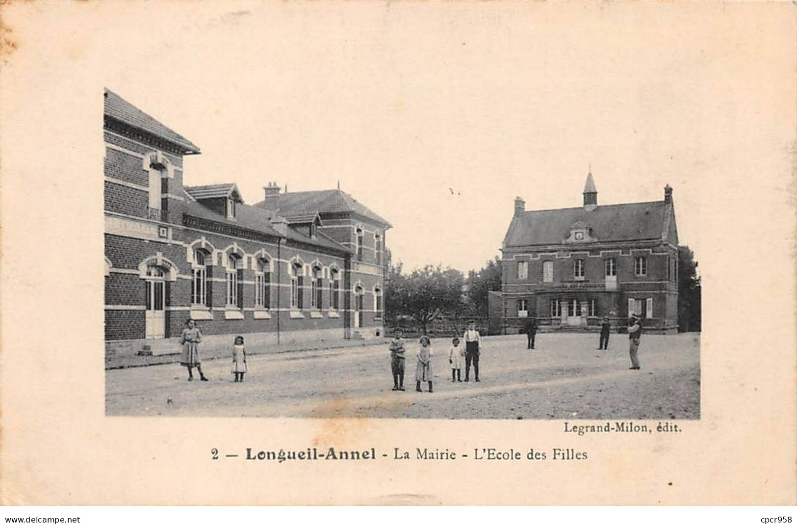 60 - LONGUEIL ANNEL - SAN55374 - La Mairie - L'Ecole Des Filles - Longueil Annel