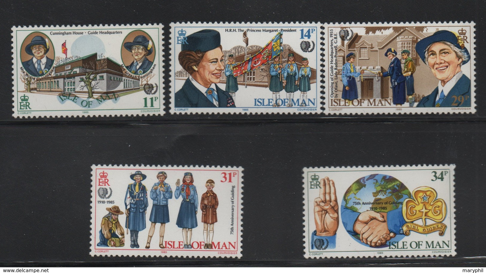 LOT 624 - ILE DE MAN N° 268/272  ** - SCOUTISME - MAINS - LA TERRE - Nuevos