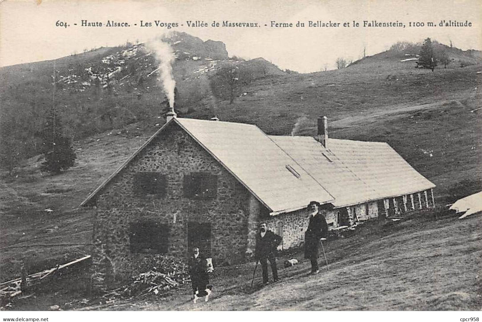 68 - MASSEVAUX - SAN55555 - La Vallée - Ferme Du Bellacker Et Le Falkenstein - Masevaux