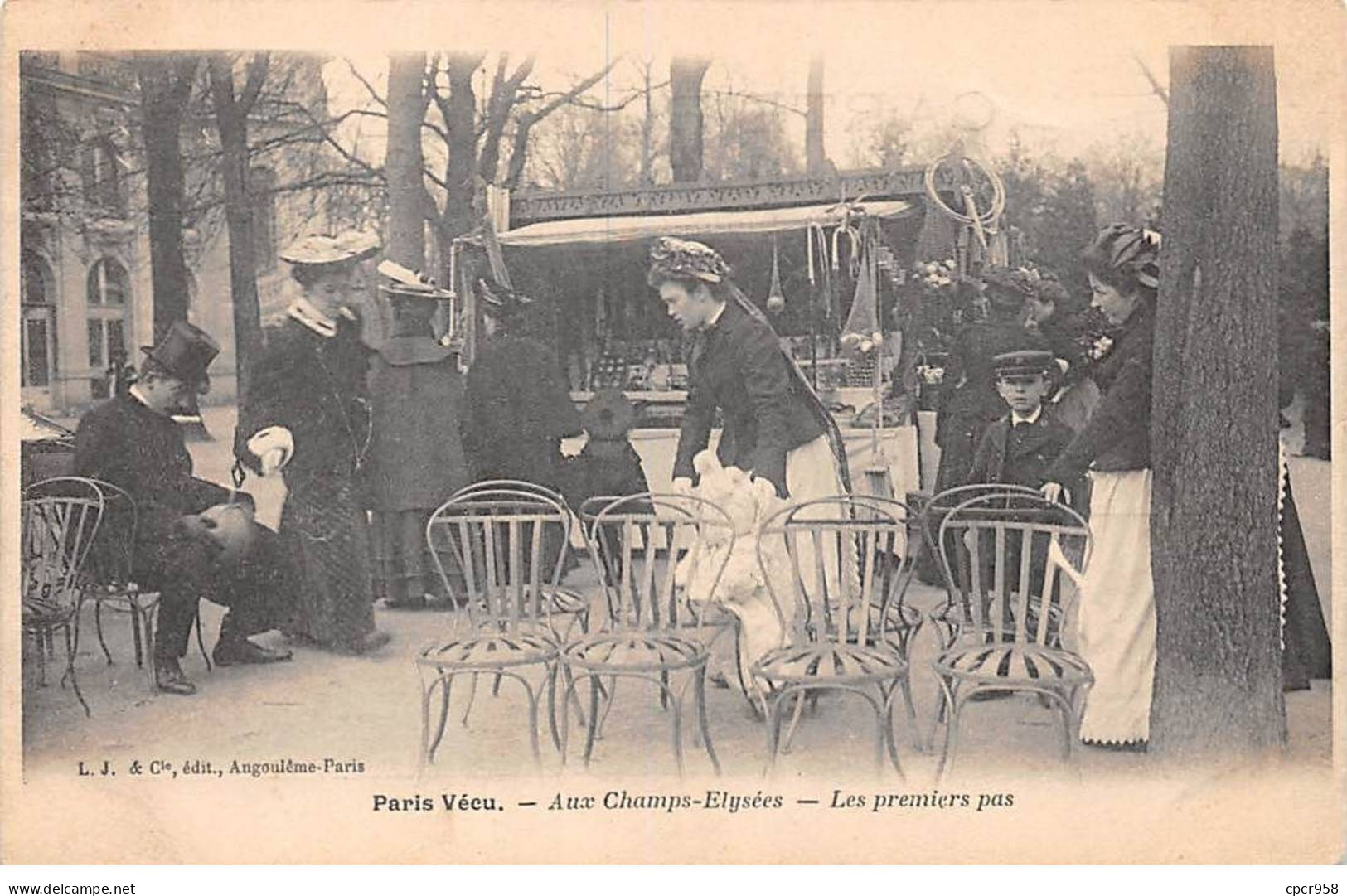 75 - PARIS - SAN55659 - Paris Vécu - Aux Champs Elysées - Les Premiers Pas - Métier - Champs-Elysées